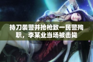 持刀袭警并抢枪致一民警殉职，李某业当场被击毙