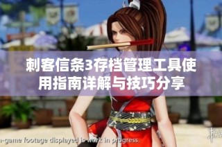 刺客信条3存档管理工具使用指南详解与技巧分享