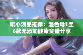 暖心汤品推荐：澧色母1至6款无添加健康食谱分享