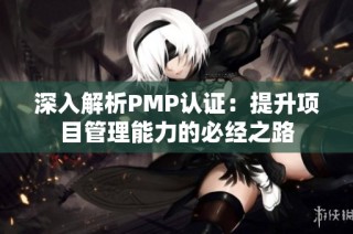 深入解析PMP认证：提升项目管理能力的必经之路