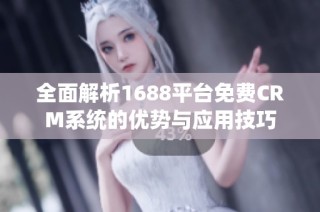全面解析1688平台免费CRM系统的优势与应用技巧