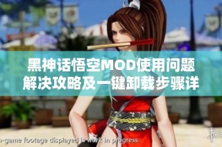 黑神话悟空MOD使用问题解决攻略及一键卸载步骤详解
