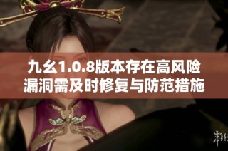 九幺1.0.8版本存在高风险漏洞需及时修复与防范措施