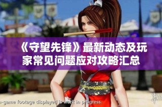 《守望先锋》最新动态及玩家常见问题应对攻略汇总