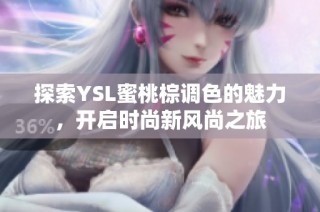 探索YSL蜜桃棕调色的魅力，开启时尚新风尚之旅