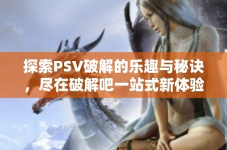 探索PSV破解的乐趣与秘诀，尽在破解吧一站式新体验