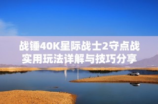 战锤40K星际战士2守点战实用玩法详解与技巧分享