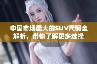 中国市场最大的SUV尺码全解析，带你了解更多选择