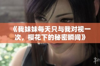 《我妹妹每天只与我对视一次，樱花下的秘密瞬间》