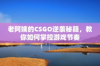 老阿姨的CSGO逆袭秘籍，教你如何掌控游戏节奏