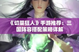 《切菜狂人》手游推荐：三国阵容搭配策略详解