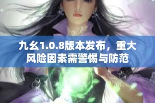 九幺1.0.8版本发布，重大风险因素需警惕与防范