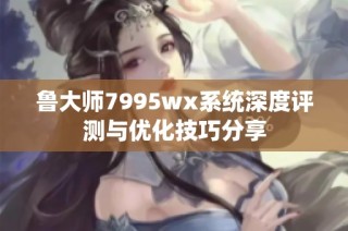 鲁大师7995wx系统深度评测与优化技巧分享