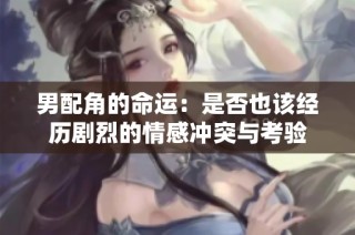 男配角的命运：是否也该经历剧烈的情感冲突与考验