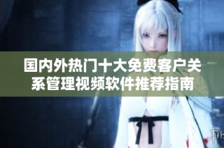 国内外热门十大免费客户关系管理视频软件推荐指南