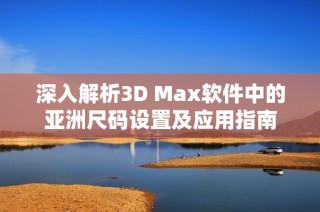 深入解析3D Max软件中的亚洲尺码设置及应用指南
