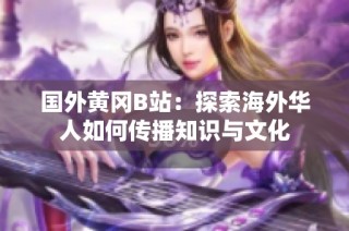 国外黄冈B站：探索海外华人如何传播知识与文化