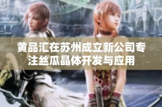 黄品汇在苏州成立新公司专注丝瓜晶体开发与应用