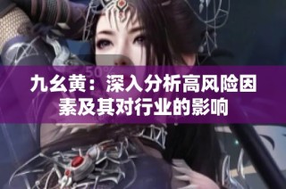 九幺黄：深入分析高风险因素及其对行业的影响