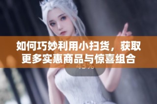 如何巧妙利用小扫货，获取更多实惠商品与惊喜组合