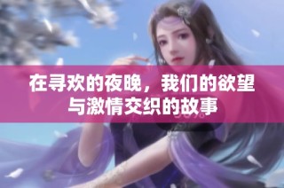 在寻欢的夜晚，我们的欲望与激情交织的故事
