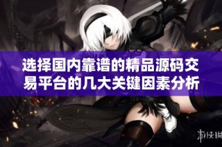 选择国内靠谱的精品源码交易平台的几大关键因素分析
