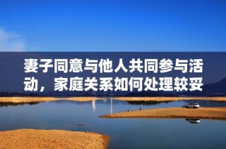 妻子同意与他人共同参与活动，家庭关系如何处理较妥当