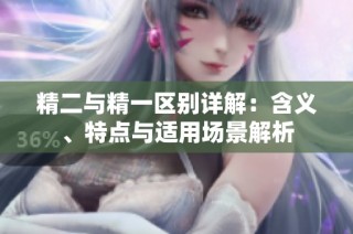 精二与精一区别详解：含义、特点与适用场景解析