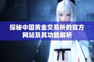 探秘中国黄金交易所的官方网站及其功能解析