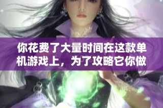 你花费了大量时间在这款单机游戏上，为了攻略它你做了些什么？