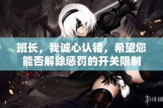 班长，我诚心认错，希望您能否解除惩罚的开关限制