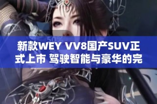 新款WEY VV8国产SUV正式上市 驾驶智能与豪华的完美结合