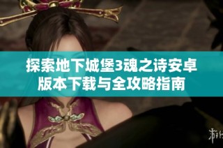 探索地下城堡3魂之诗安卓版本下载与全攻略指南