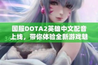 国服DOTA2英雄中文配音上线，带你体验全新游戏魅力