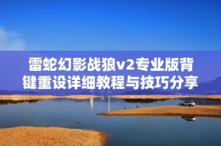 雷蛇幻影战狼v2专业版背键重设详细教程与技巧分享