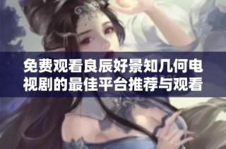 免费观看良辰好景知几何电视剧的最佳平台推荐与观看指南