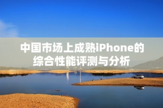 中国市场上成熟iPhone的综合性能评测与分析