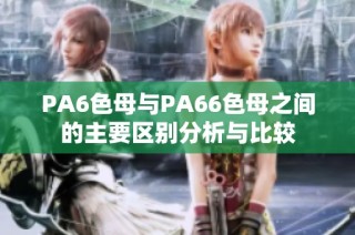 PA6色母与PA66色母之间的主要区别分析与比较