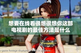 想要在线看很想很想你这部电视剧的最佳方法是什么