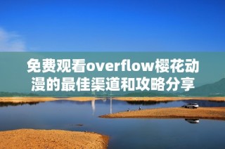免费观看overflow樱花动漫的最佳渠道和攻略分享