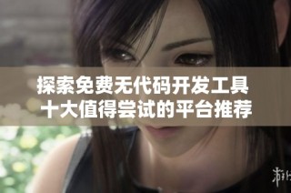 探索免费无代码开发工具 十大值得尝试的平台推荐
