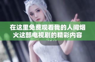 在这里免费观看我的人间烟火这部电视剧的精彩内容