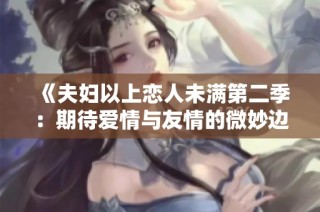 《夫妇以上恋人未满第二季：期待爱情与友情的微妙边界》