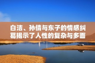 白洁、孙倩与东子的情感纠葛揭示了人性的复杂与多面性