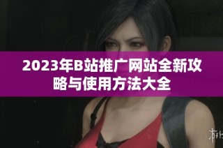 2023年B站推广网站全新攻略与使用方法大全