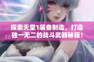 探索天堂1装备制造，打造独一无二的战斗武器秘籍！