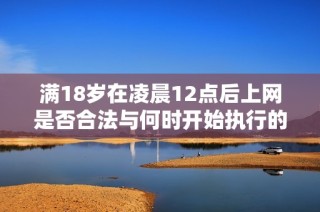 满18岁在凌晨12点后上网是否合法与何时开始执行的探讨