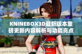KNINEBOX3D最新版本重磅更新内容解析与功能亮点总结