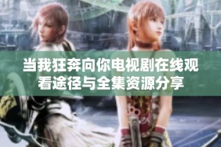 当我狂奔向你电视剧在线观看途径与全集资源分享