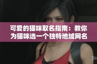 可爱的猫咪取名指南：教你为猫咪选一个独特地域网名